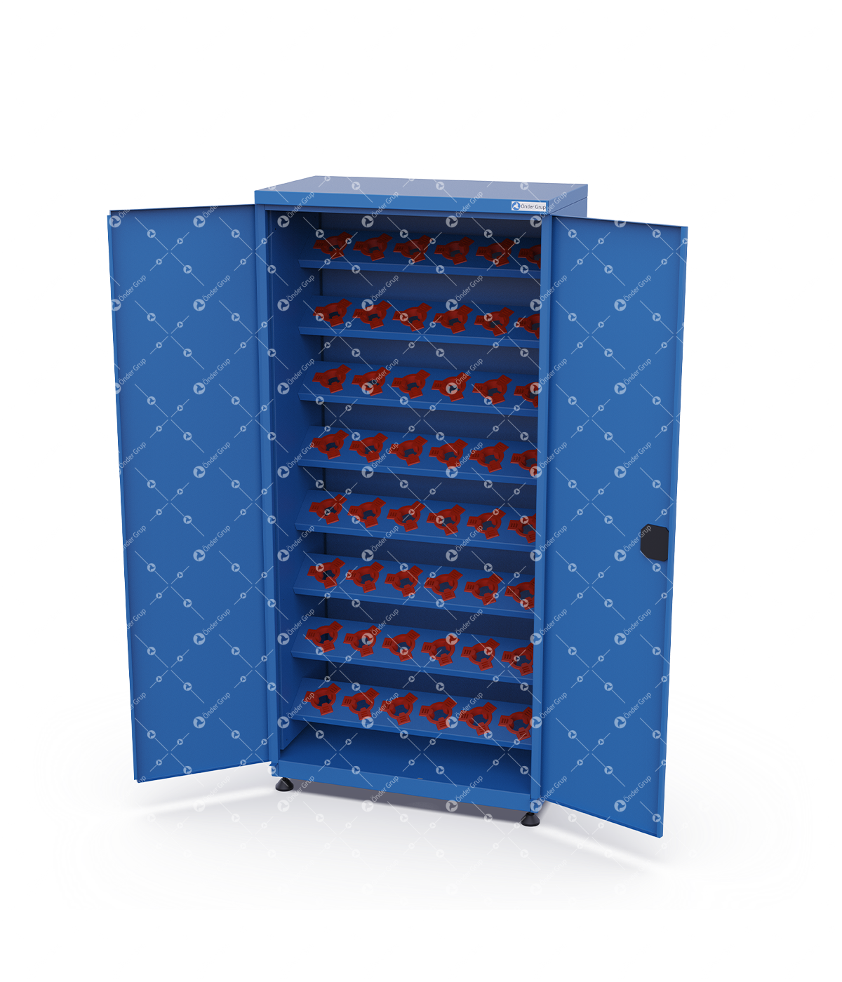Storage Cupboard Tool Holders – 48 Units