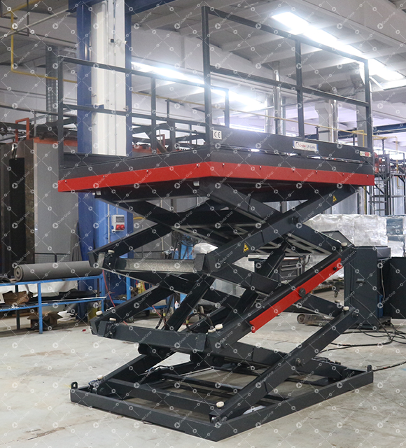 Triple Scissor Lift Table